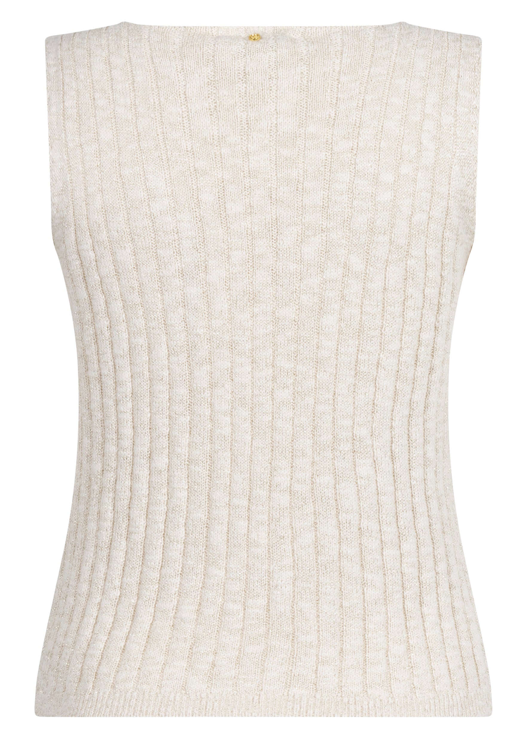 Tramontana V-Neck Singlet Lurex Stone
