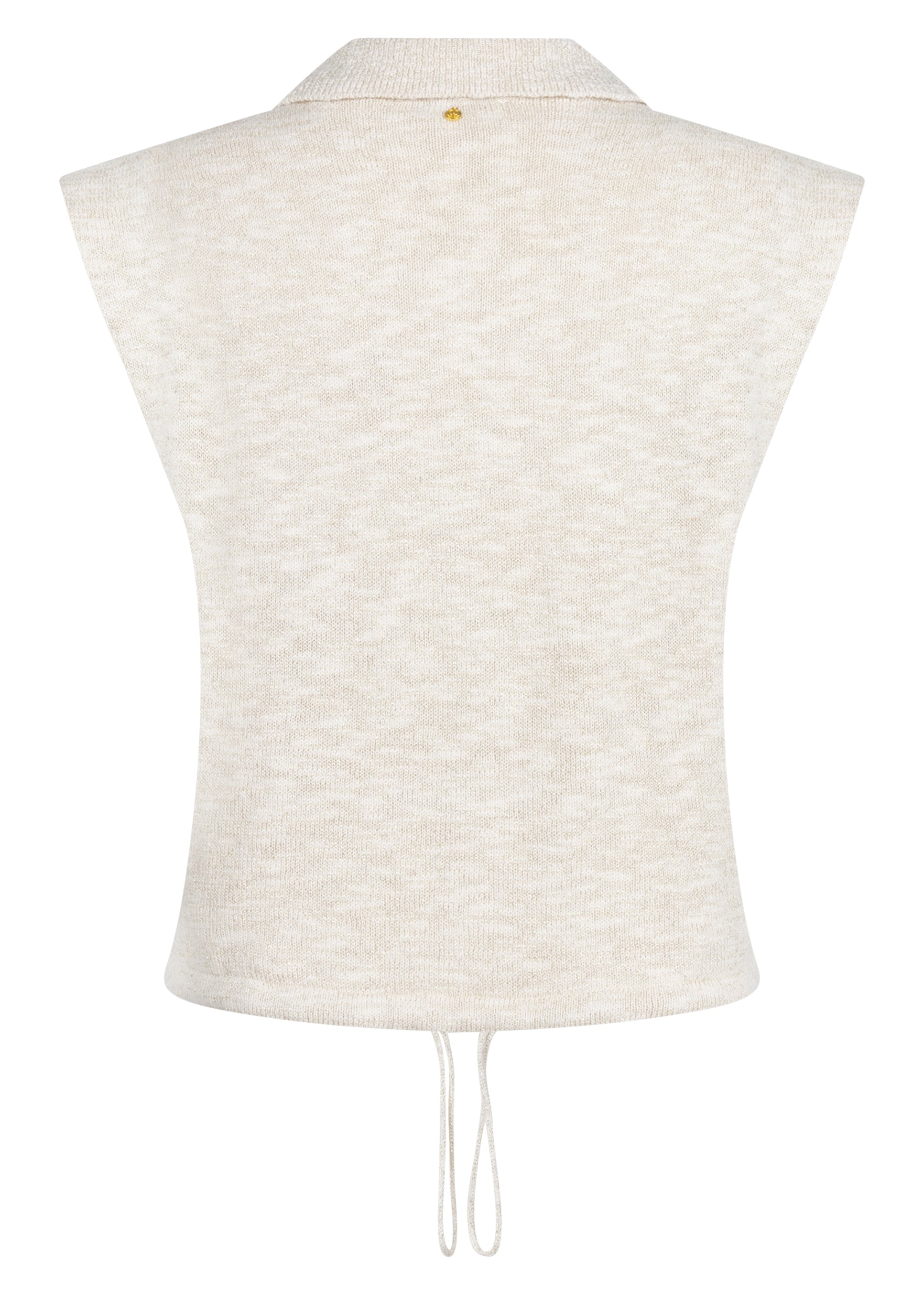 Tramontana Sleeveless Cardigan Stone