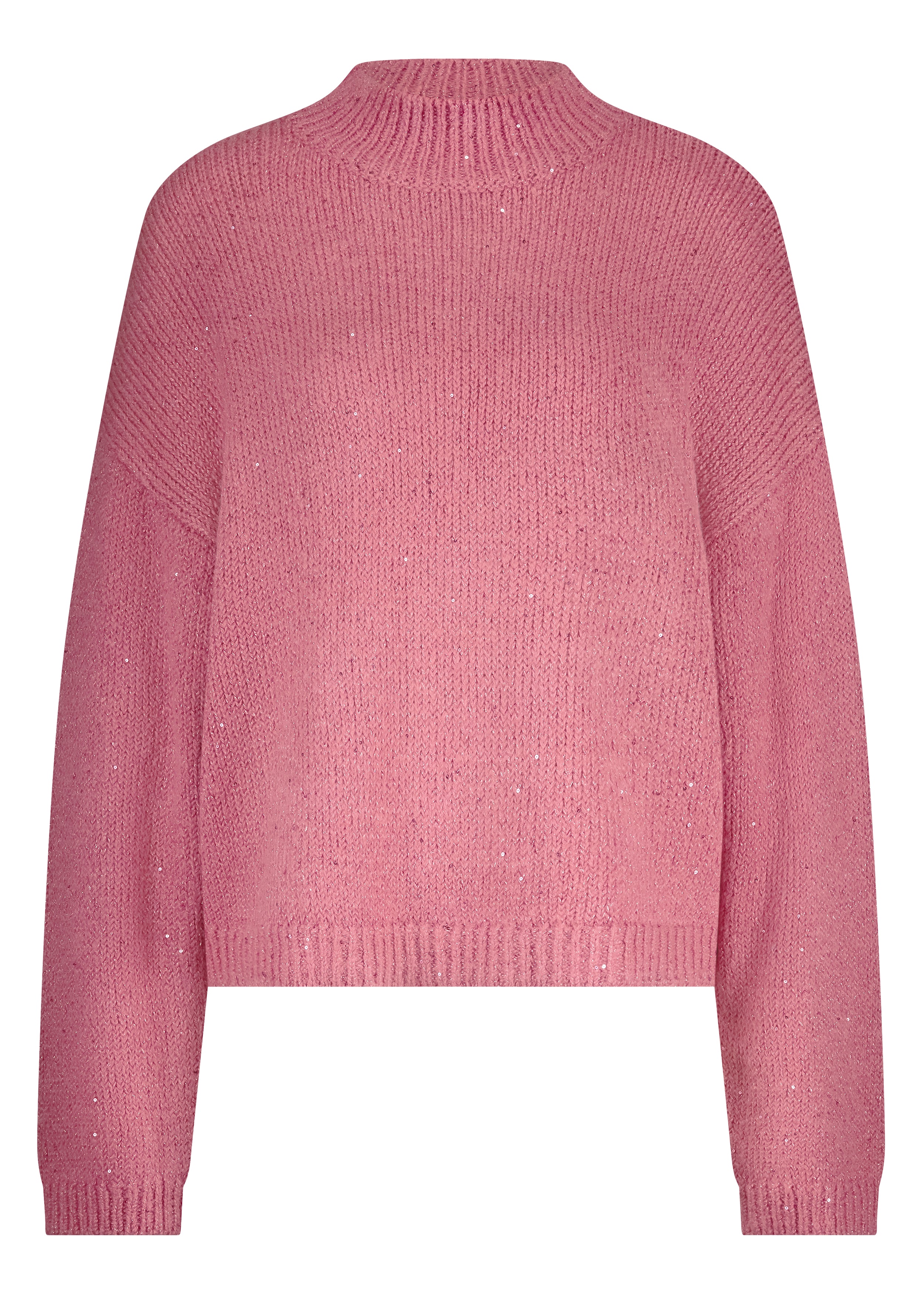 Tramontana Turtle neck Lurex Jumper Rosewood