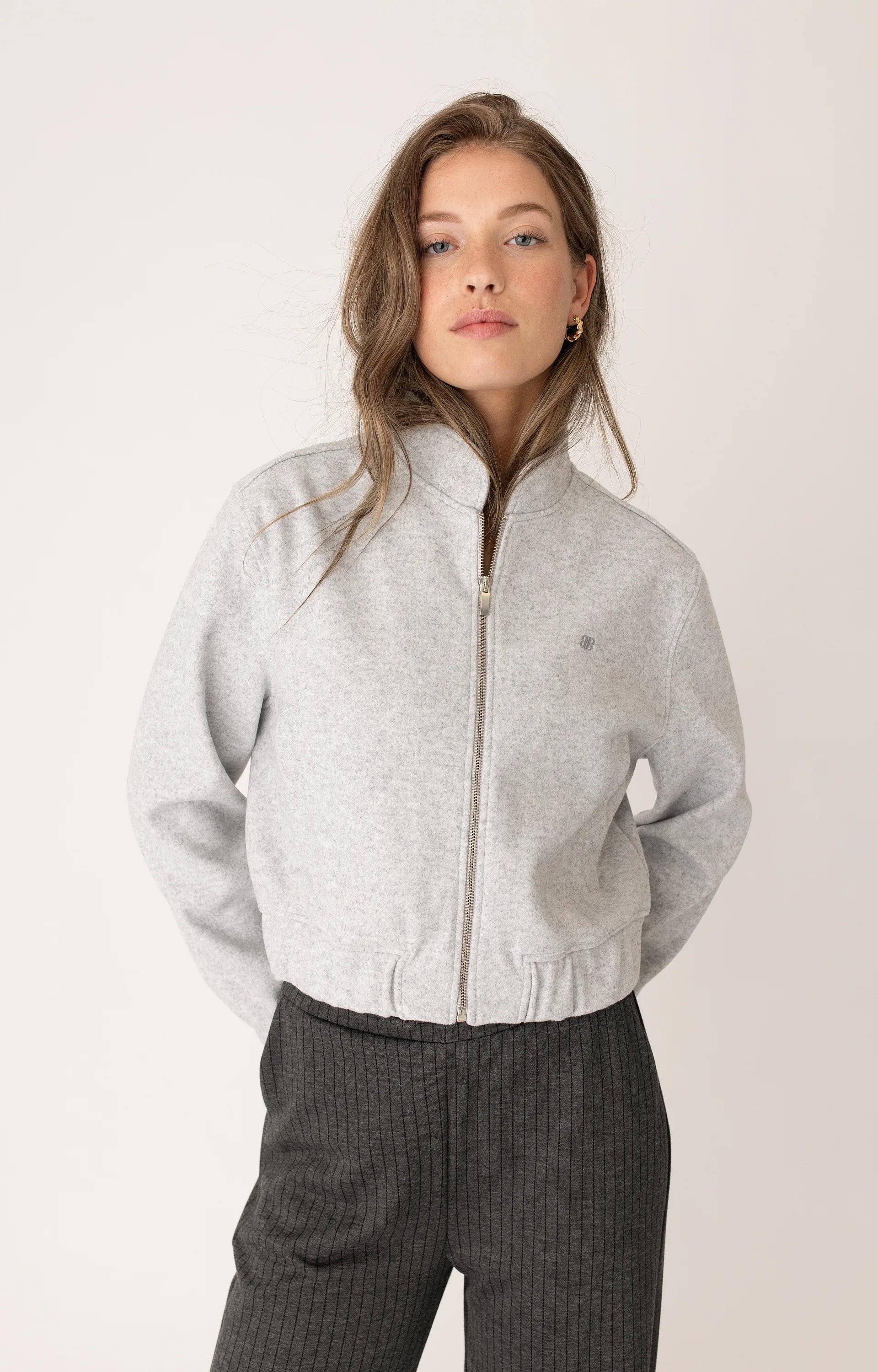 Jacket Grey Anna Blue Cliff