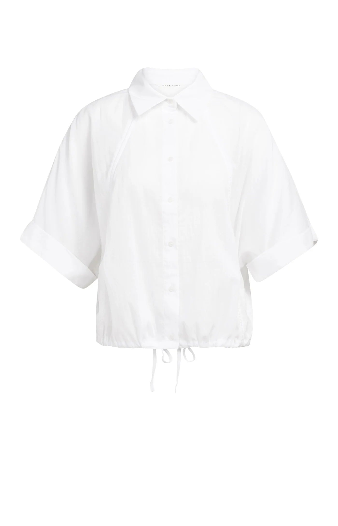 YAYA Vleermuismouw Blouse Met Gevlochte Detail Pure white