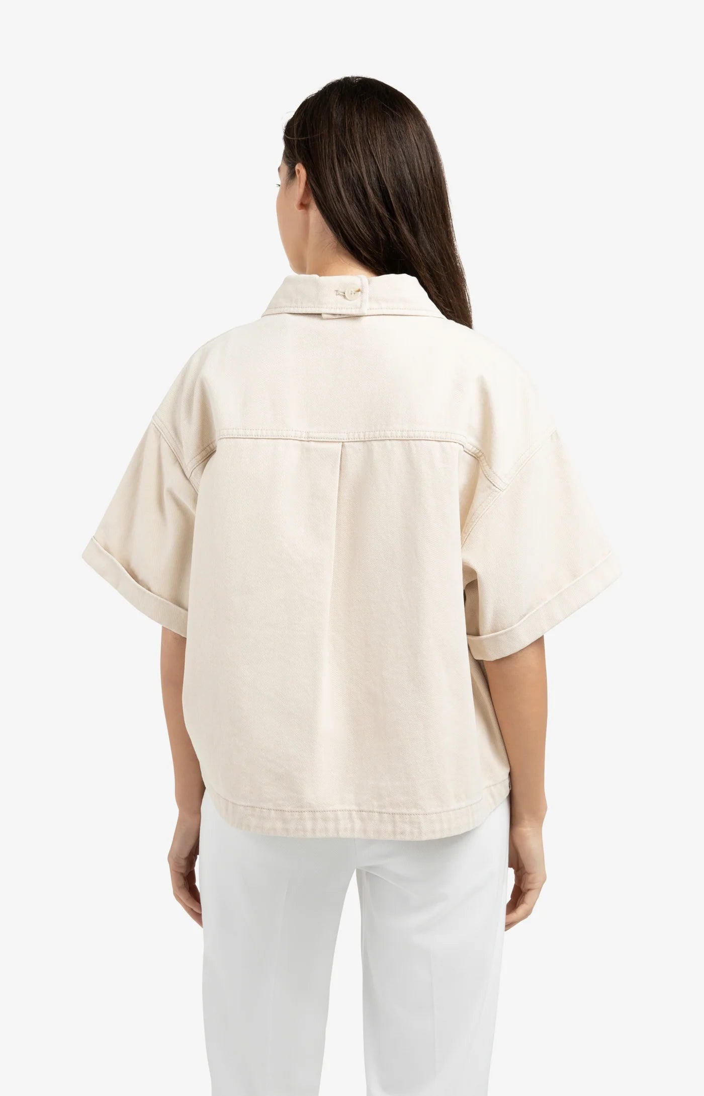 Yaya Short Sleeve Denim Jacket