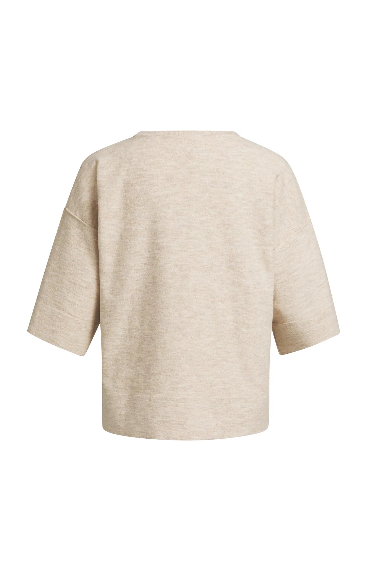 YAYA Oversized Gebreid T-shirt Beige