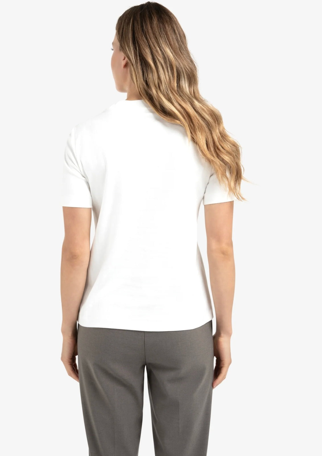 YAYA T-shirt Met Ronde Hals Wit