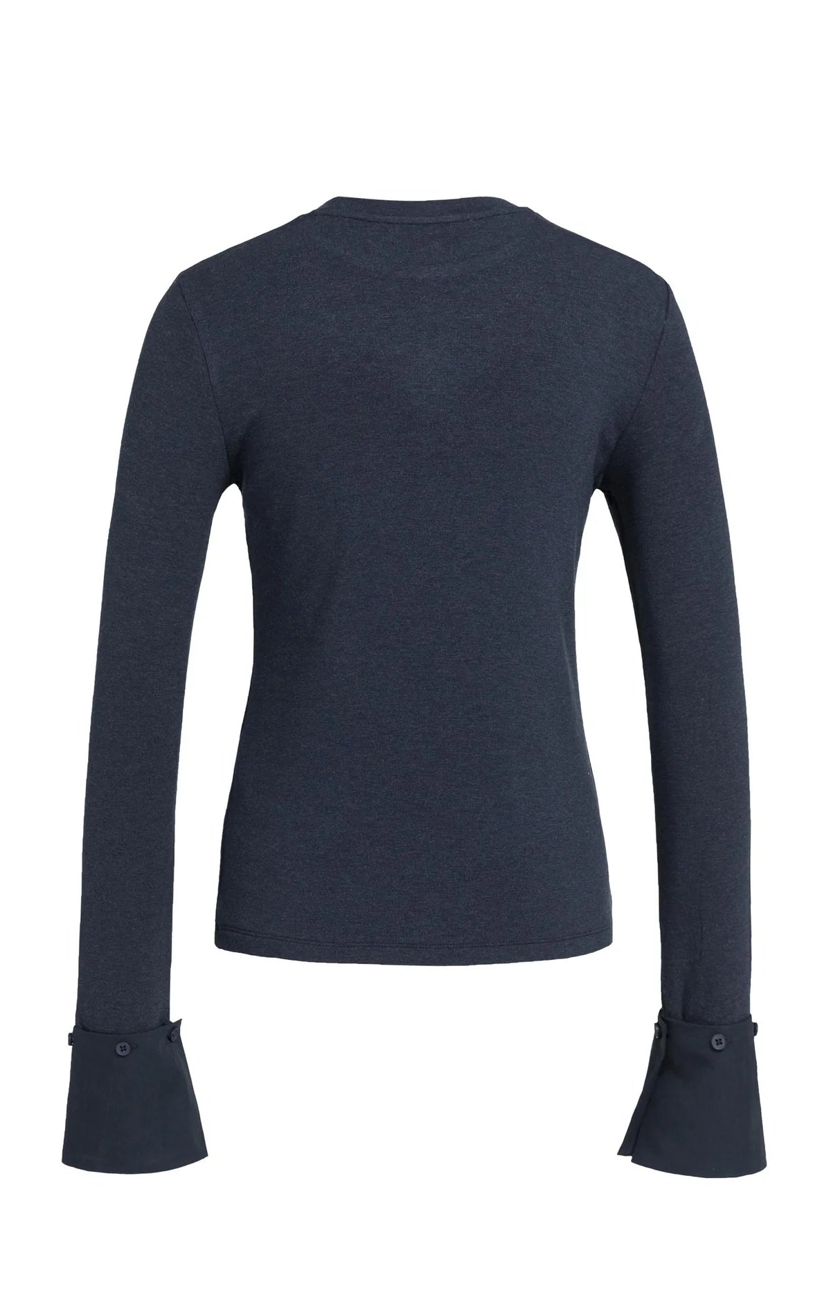 YAYA Jersey Top Manchetten Gray Melange
