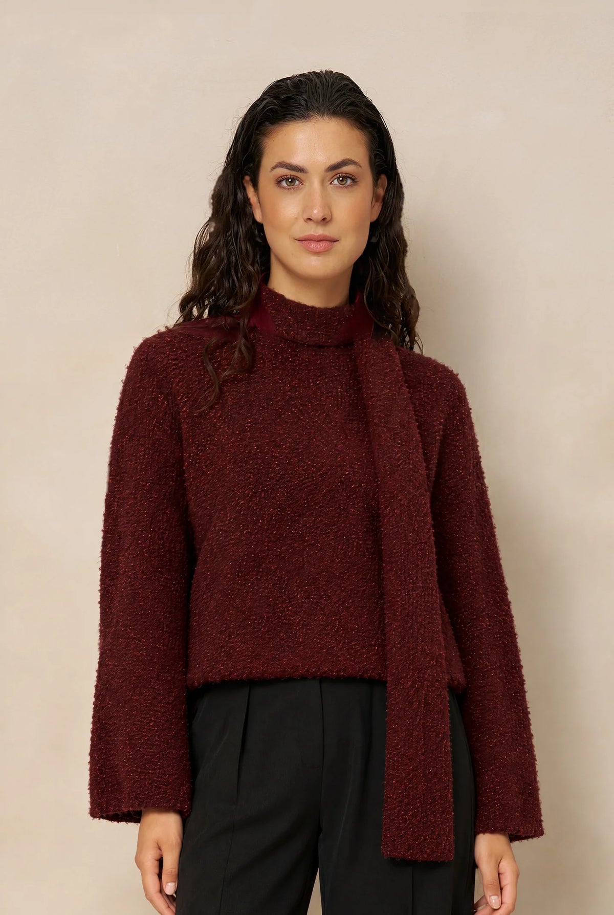 Lofty Manner Jumper Kira Bordeaux