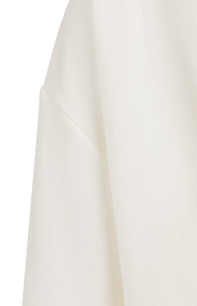YAYA Sweatshirt Met Geknoopt Detail Achter Milk Beige