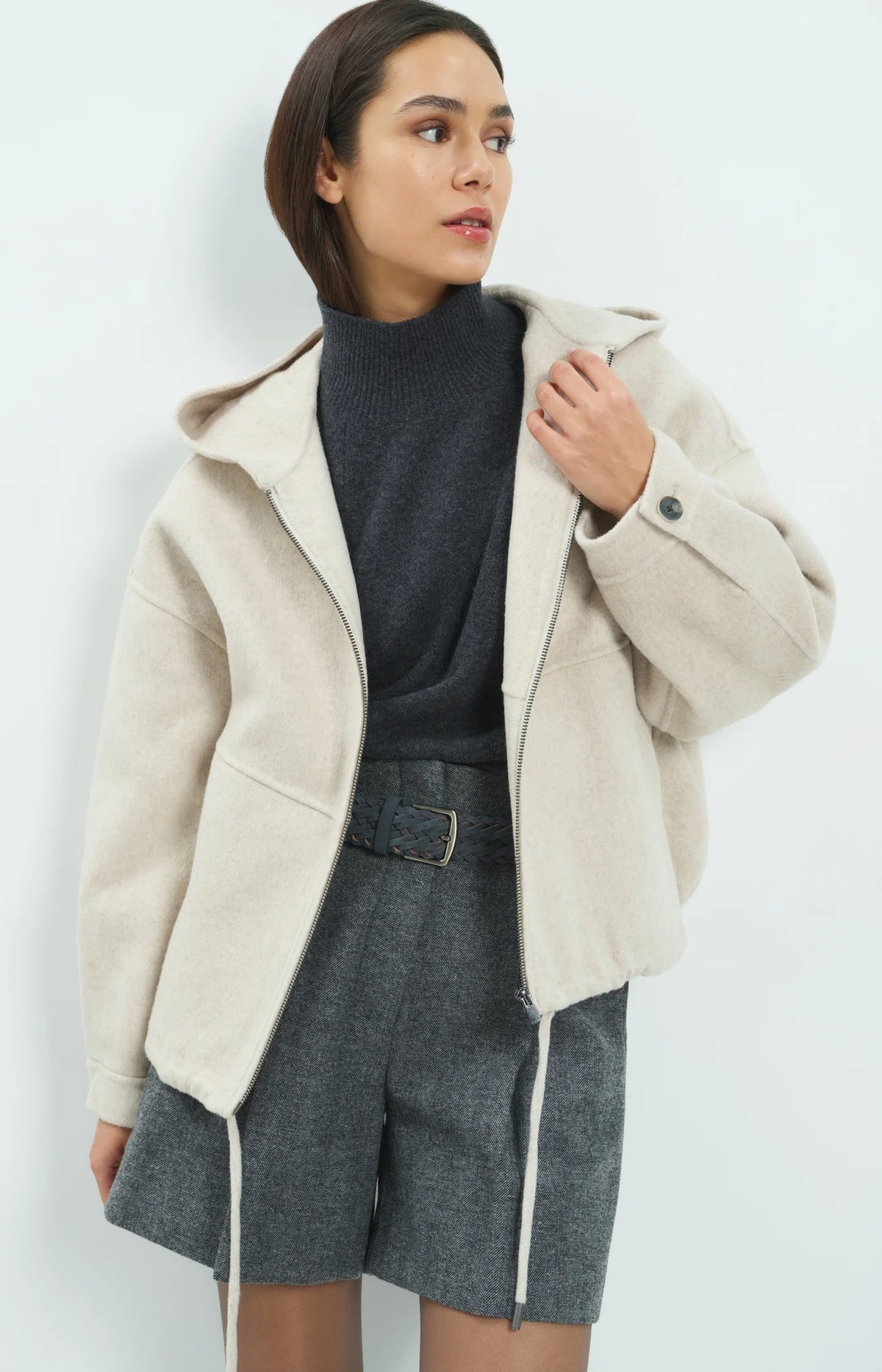 YAYA Oversized Jas Wolmix