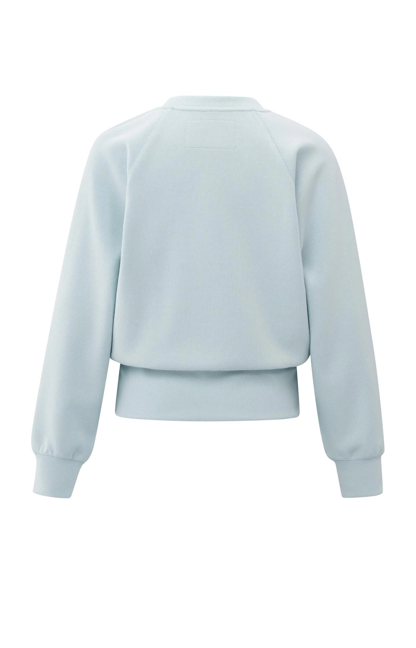 YAYA Raglan Sweater Van Fijne Ribstructuur Met Ronde Hals Secret Spaces Grey