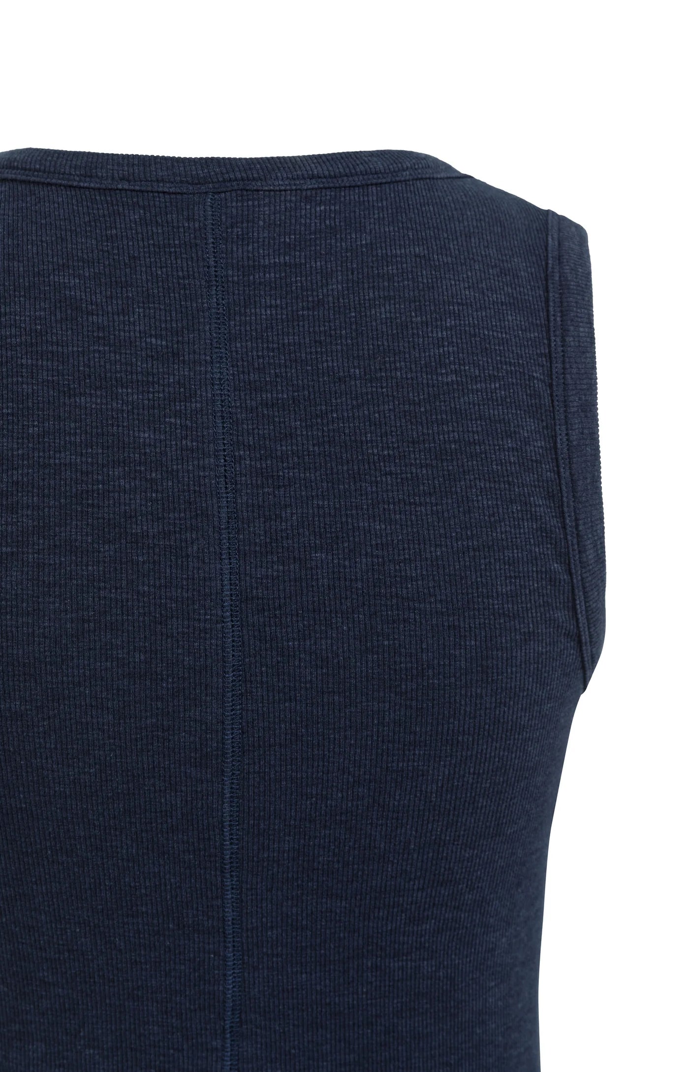 Yaya Ribbed Singel Navy Blue