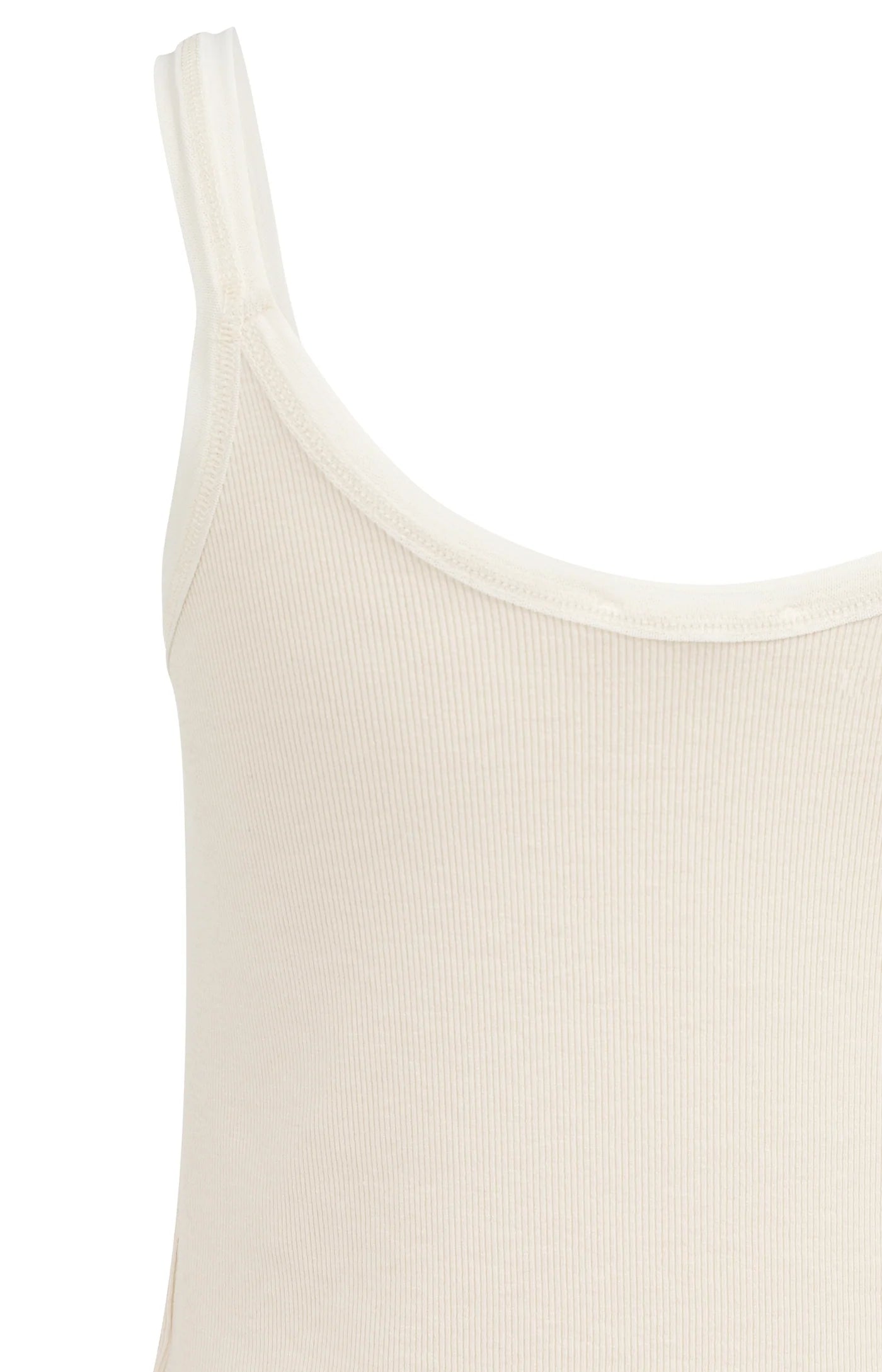 YAYA Singlet Met Mesh Rand Beige