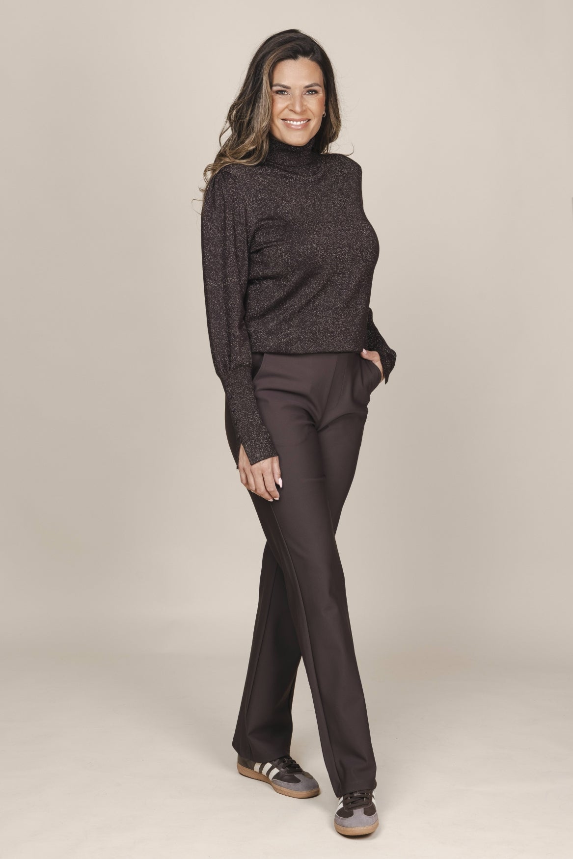 ZOSO Sweater Philia Espresso